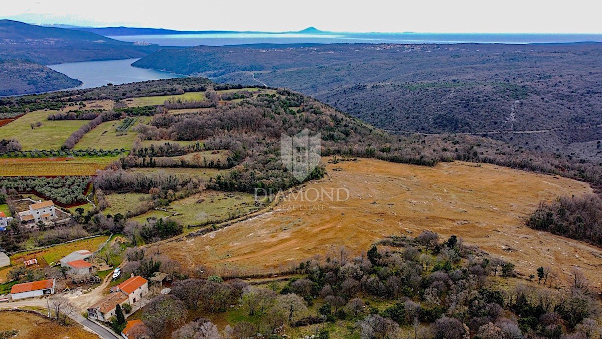 Barban, a sud dell'Istria, grande terreno edificabile per 53 edifici