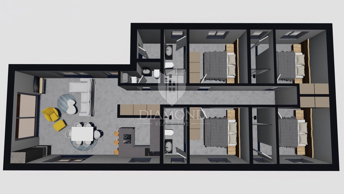 Labin, dintorni, casa vacanze in posizione tranquilla