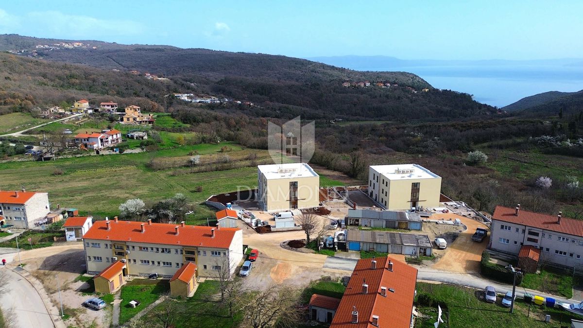Labin, attico di lusso con vista mare