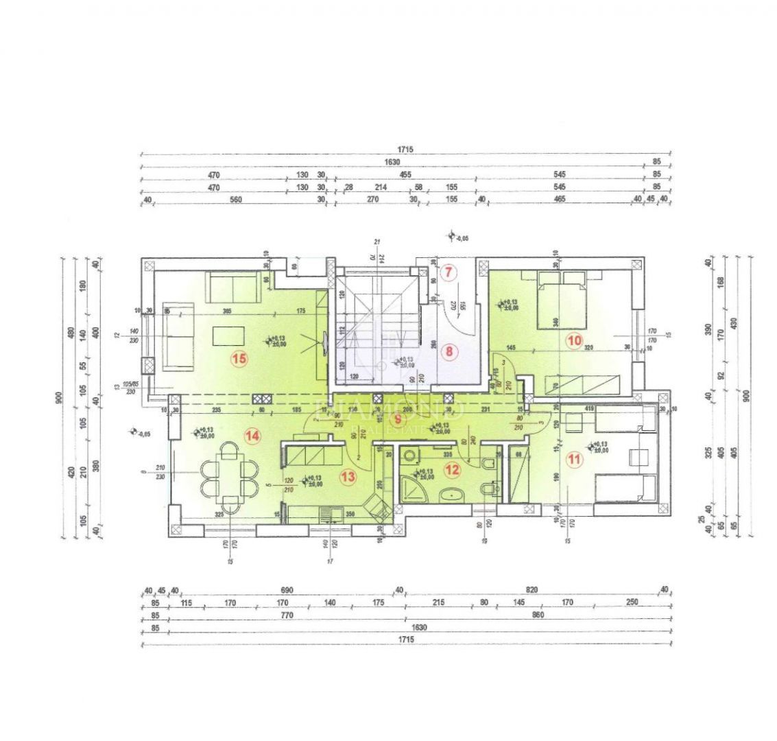Umago nuova costruzione, piano terra con 3 camere da letto