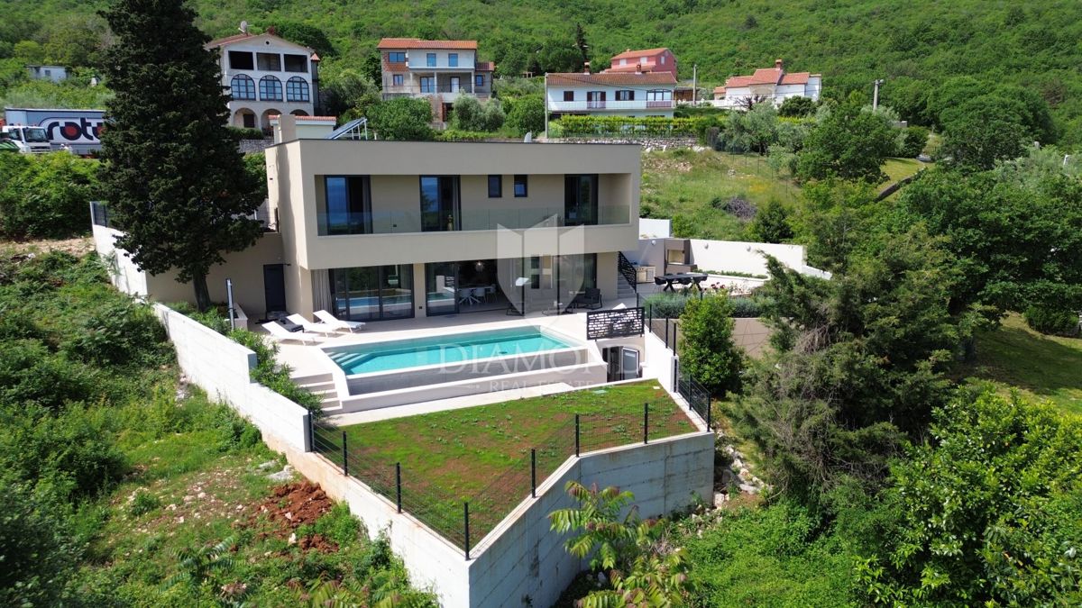 Rabac, Labin, Villa di nuova costruzione con vista mare