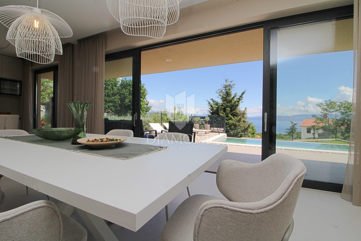 Rabac, Labin, Villa di nuova costruzione con vista mare
