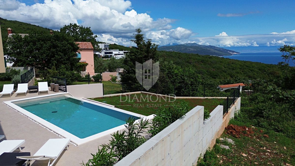 Rabac, Labin, Villa di nuova costruzione con vista mare