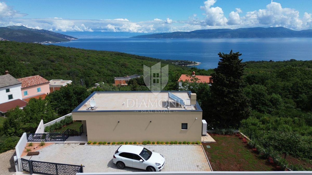 Rabac, Labin, Villa di nuova costruzione con vista mare