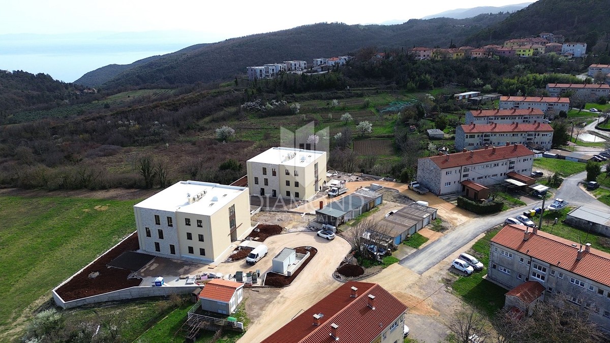 Labin, appartamento di lusso in una nuova costruzione con vista sul mare