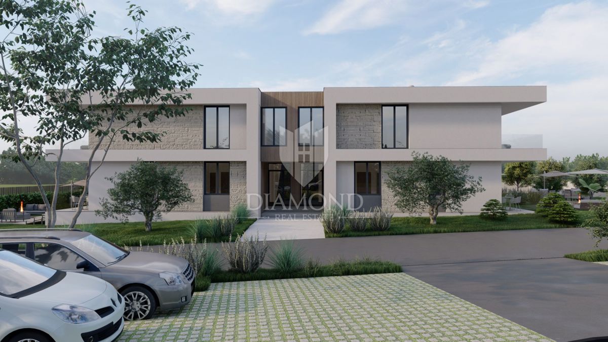 Nuovo appartamento con giardino vicino a Rovigno