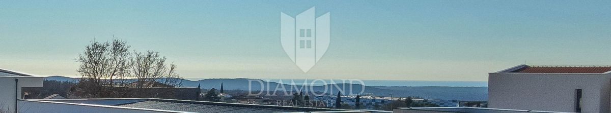 Kanfanar, una casa nuova e moderna con vista sul mare