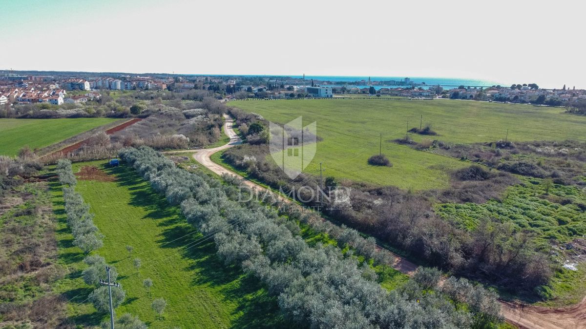 Umago, terreno edificabile perfetto per investimento di 3.700 m2 vicino alla città e al mare!