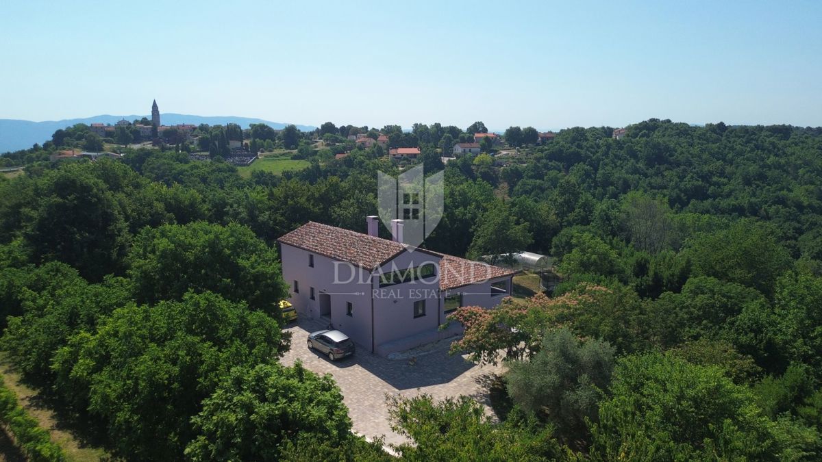 Istria centrale, Gračišće, bella casa immersa nella foresta