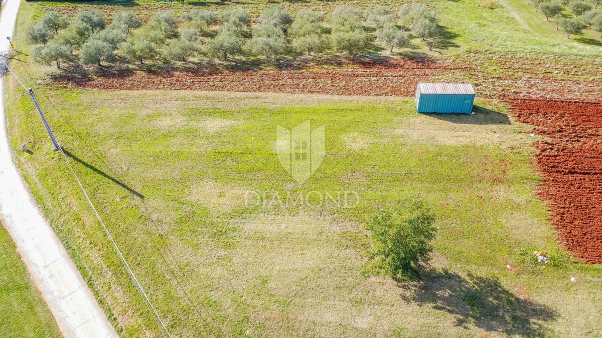 Istria, Vižinada, splendido terreno edificabile di 1.088 m2 con permesso di costruire