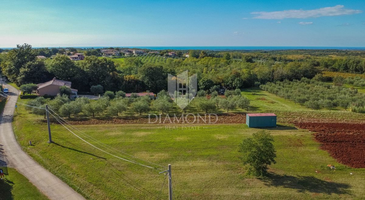 Istria, Vižinada, splendido terreno edificabile di 1.088 m2 con permesso di costruire