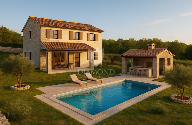 OPPORTUNITÀ! Casa nuova con piscina – zona di Vodnjan, Istria