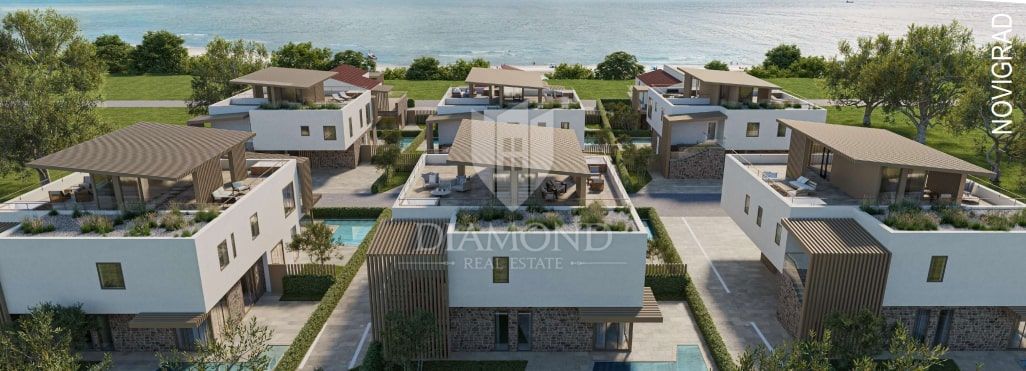 Nuovo edificio, appartamento moderno con piscina vicino a Novigrad