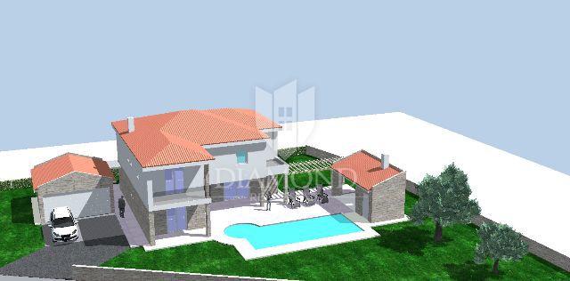 Dintorni di Oprtalj, villa con piscina in una posizione tranquilla