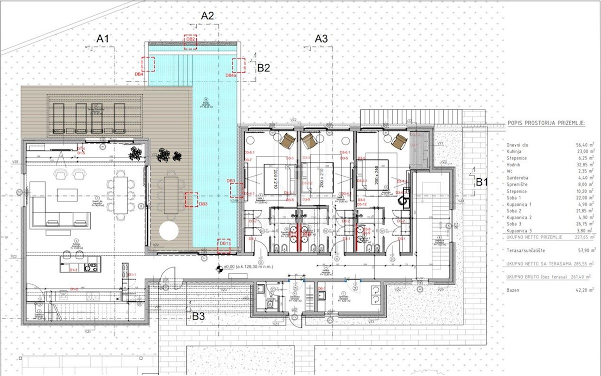 Valle, terreno con iniziata la costruzione di una villa di lusso