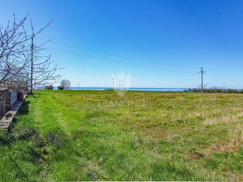 Parenzo, dintorni, 2 terreni edificabili con vista panoramica sul mare!