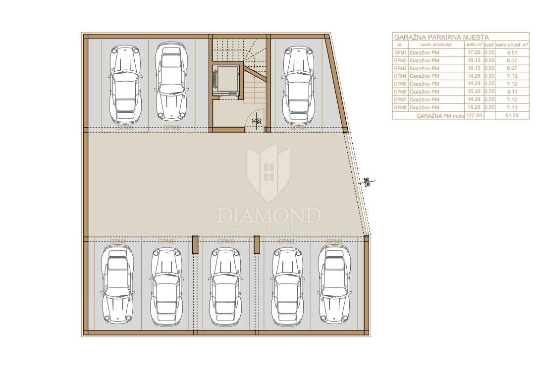 Appartamento con terrazza di 39 m2 a Pješčana Uvala, nuova costruzione!