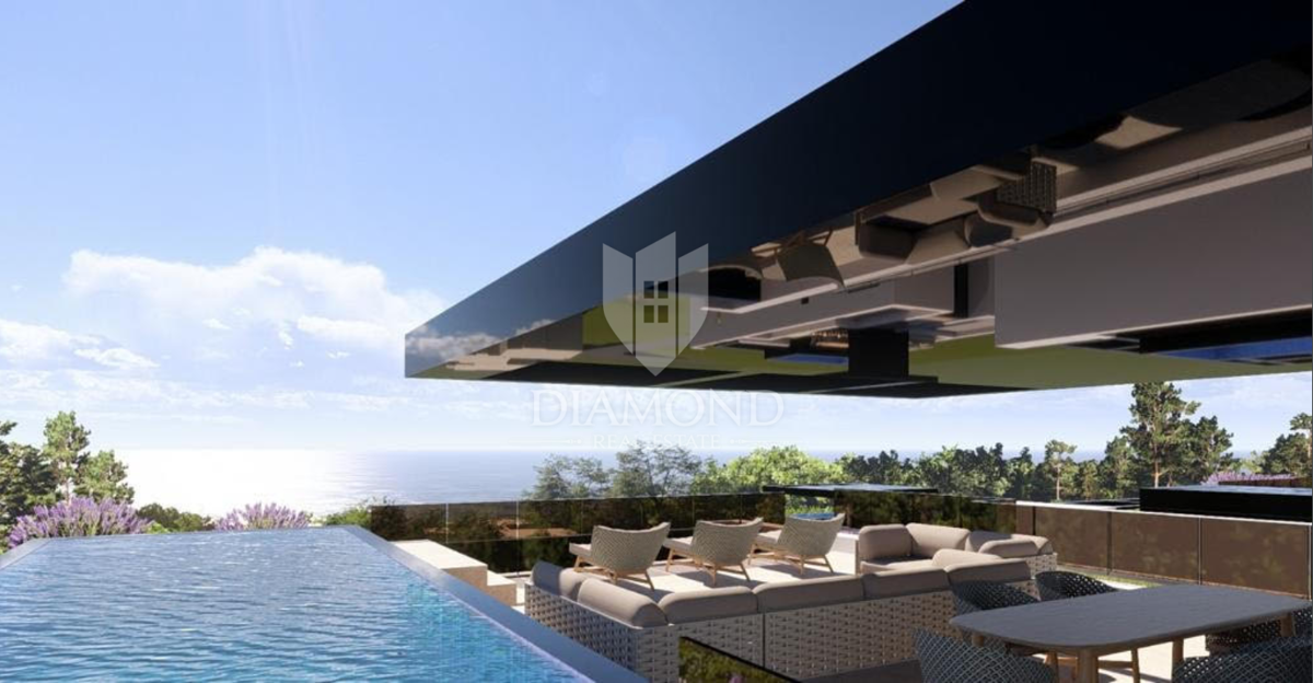 Krk, isola di Krk, lussuoso appartamento con piscina in un nuovo edificio