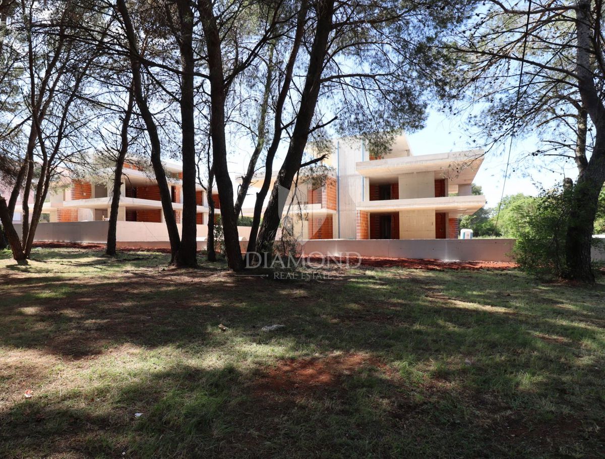 Nuovo edificio moderno vicino a Rovigno