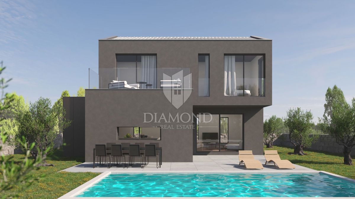 Parenzo – dintorni: Casa moderna con piscina in zona tranquilla