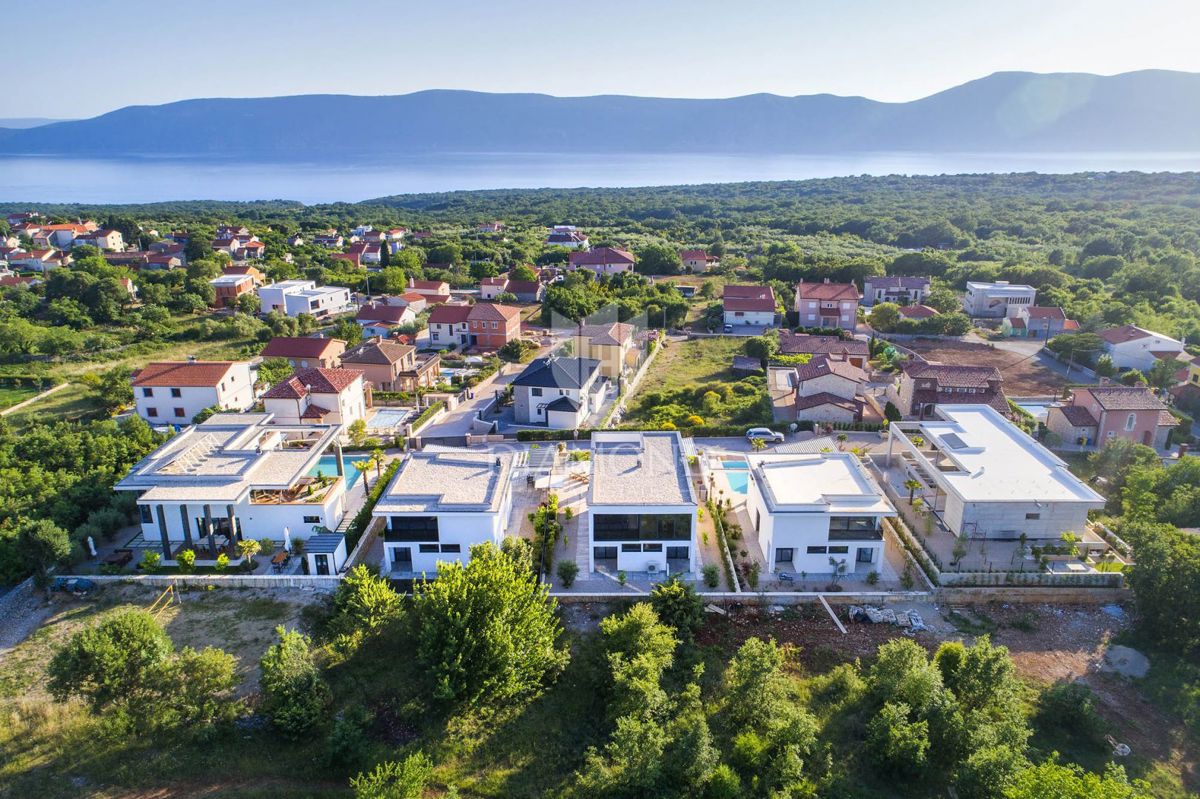 Isola di Krk, villa moderna con vista mare 