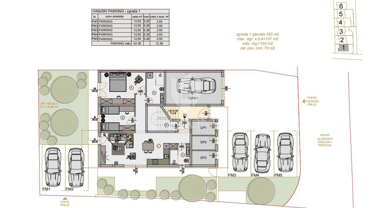 Kaštanjer - Ottimo appartamento con 2 camere da letto, nuova costruzione