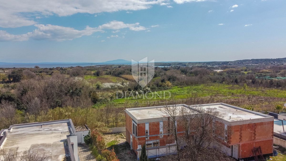 Ližnjan, casa moderna con vista mare