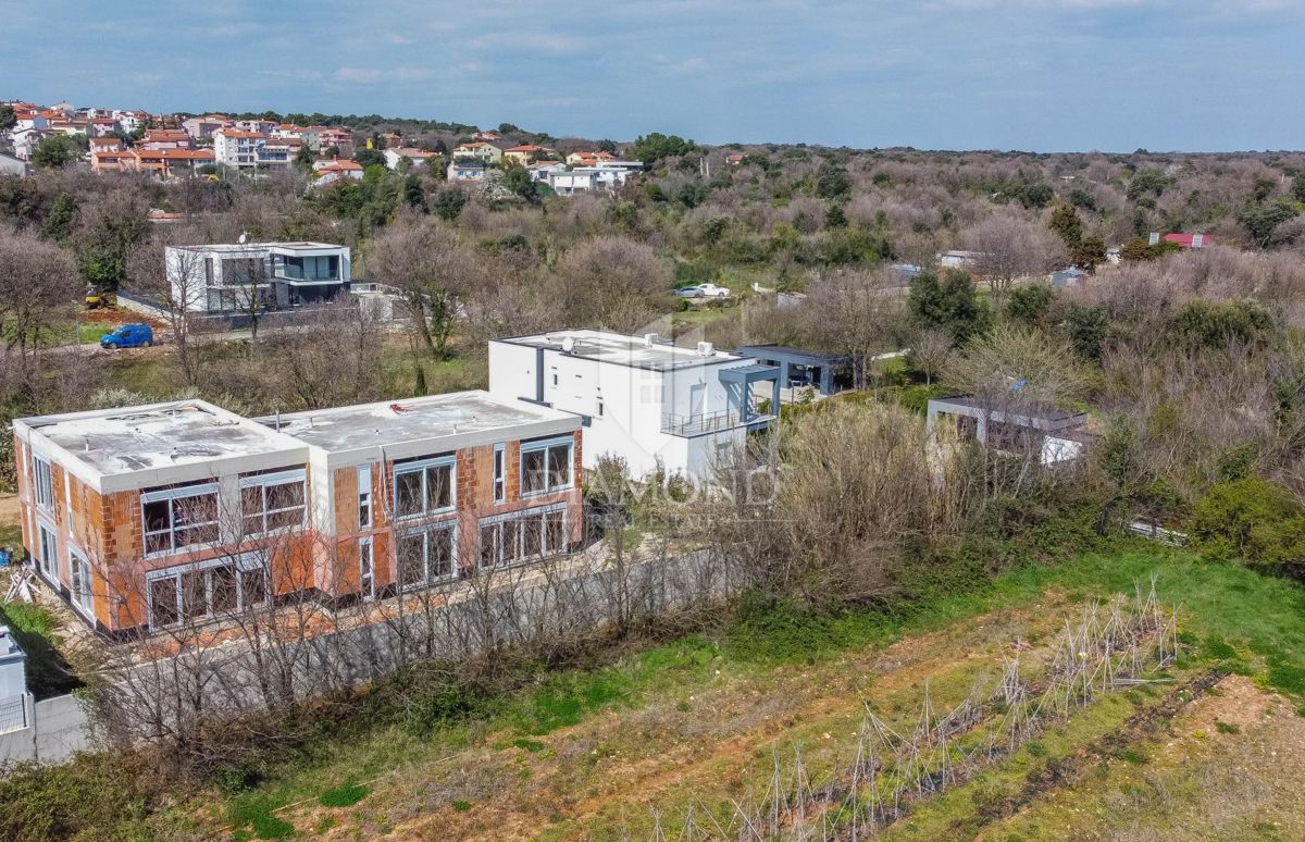Ližnjan, casa moderna con vista mare