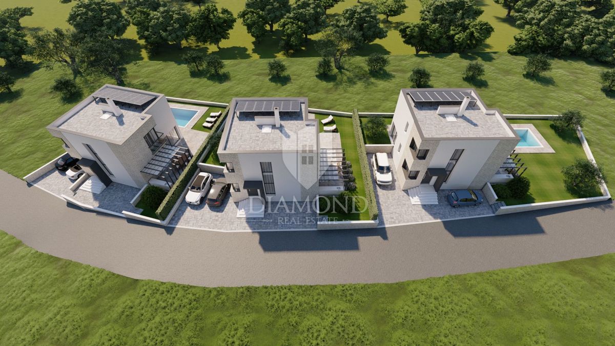 Verteneglio, dintorni! Villa intelligente di lusso in costruzione!
