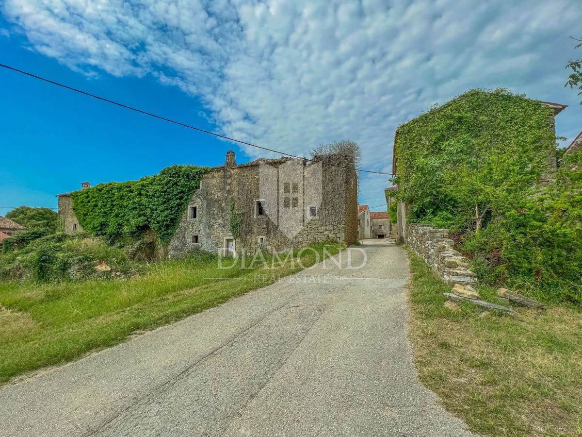 Zona di Momiano, complesso di case istriane autoctone di adattamento