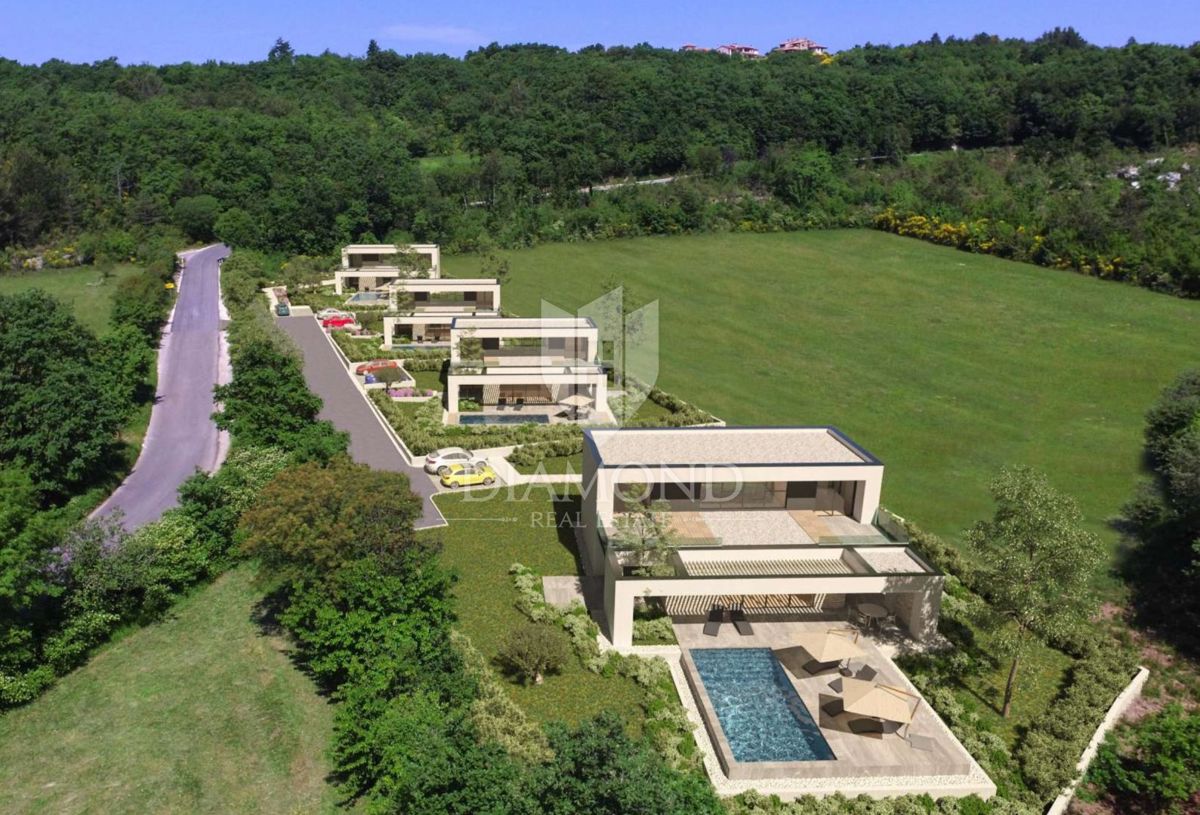 Labin, Rabac, villa moderna con piscina vicino al mare e alla città