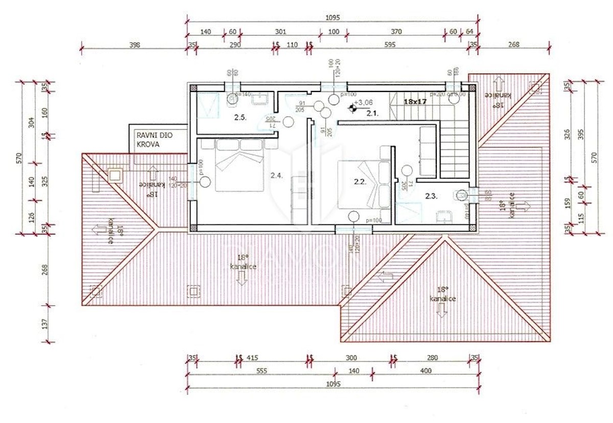 Pola, dintorni, nuova casa moderna con piscina e giardino