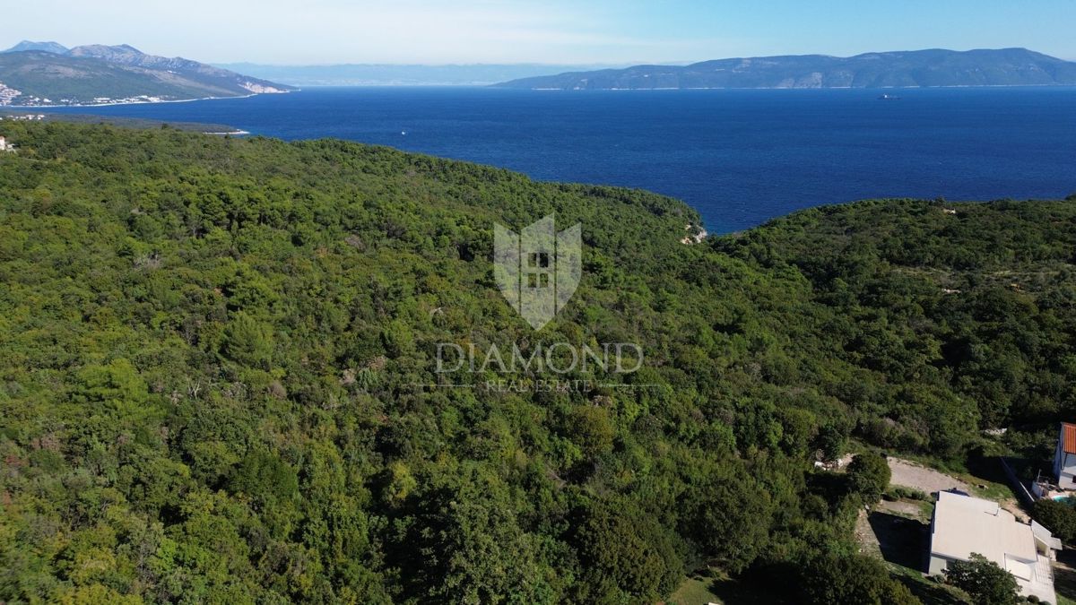 Albona, dintorni, terreno edificabile con vista mare