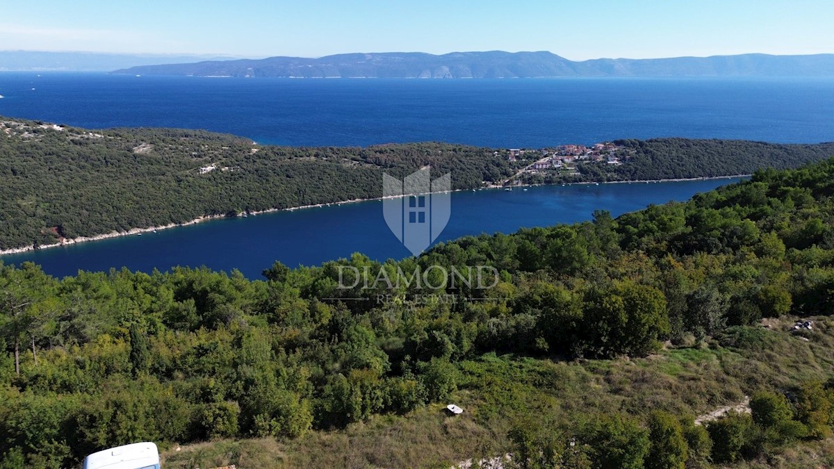 Albona, dintorni, terreno edificabile con vista mare