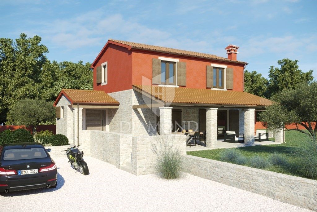 Rakalj, terreno con permesso di costruire
