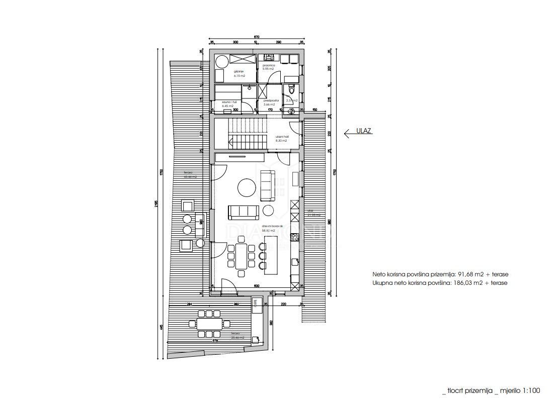 Canfanaro, dintorni, terreno con un bellissimo progetto di casa