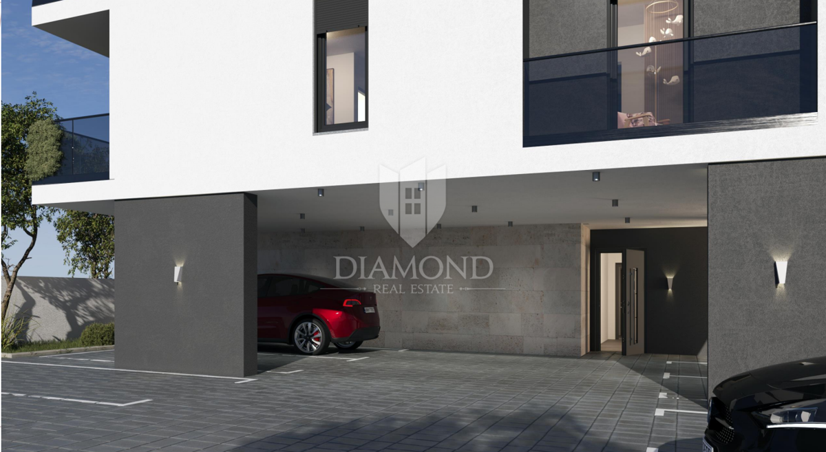 Appartamento con ampio giardino vicino a Pola, nuova costruzione!