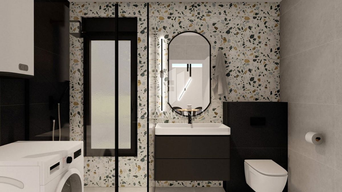 Appartamento con ampio giardino vicino a Pola, nuova costruzione!