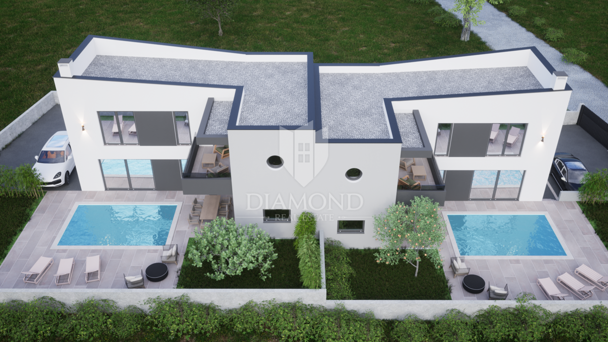 Medolino, nuova casa moderna con vista mare