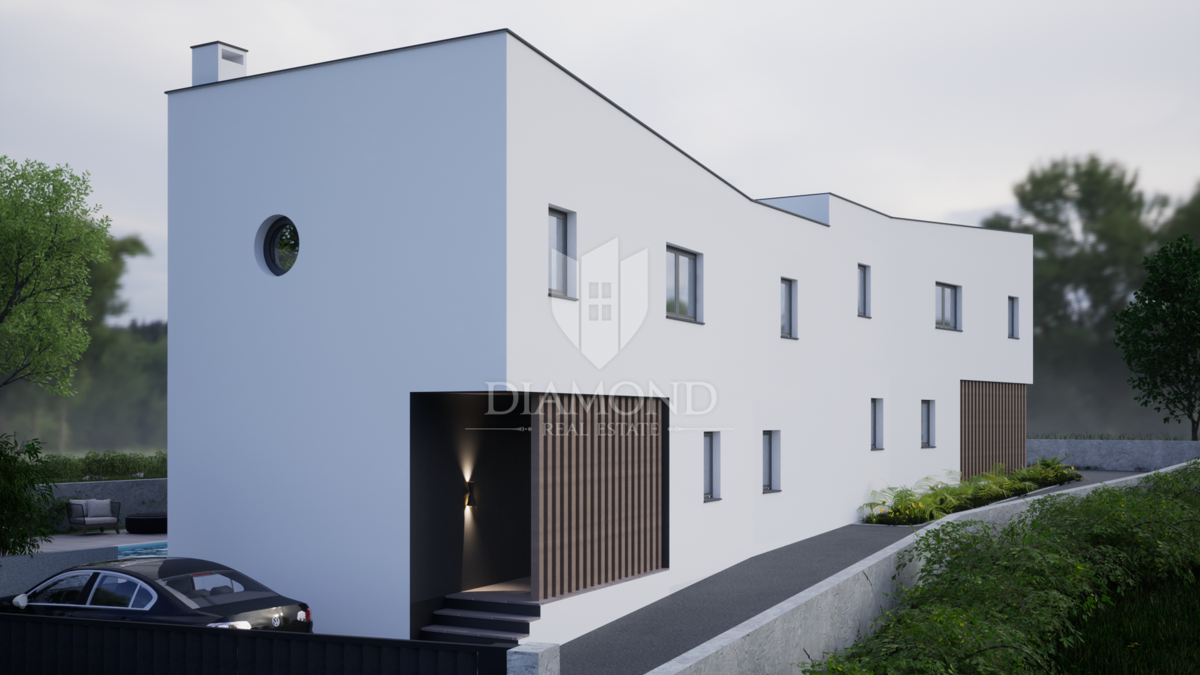 Medolino, nuova casa moderna con vista mare
