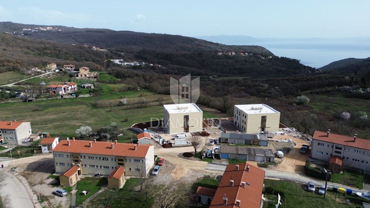 Labin, attico di lusso con vista mare 