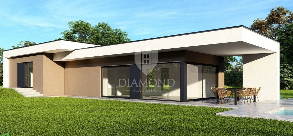 Svetvinčenat, bella casa ad un piano di nuova costruzione 