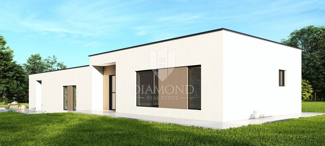 Svetvinčenat, bella casa ad un piano di nuova costruzione 