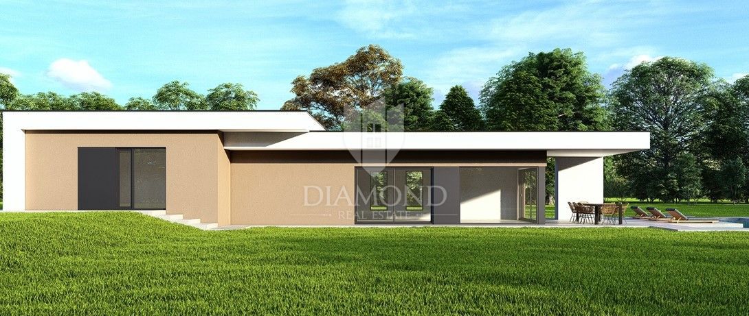 Svetvinčenat, bella casa ad un piano di nuova costruzione 