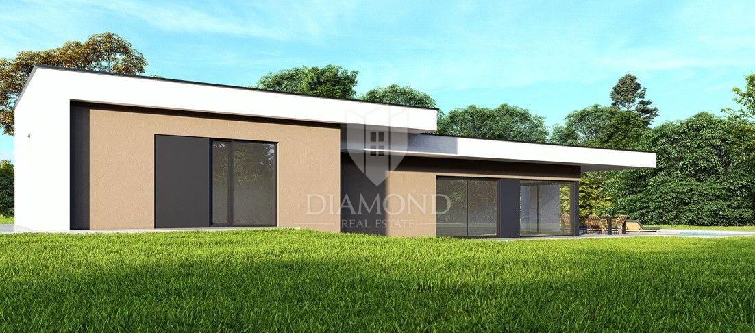 Svetvinčenat, bella casa ad un piano di nuova costruzione 