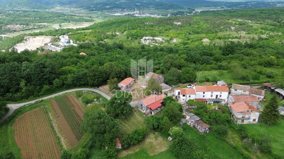 Istria Labin, Grande tenuta con 3 case in pietra