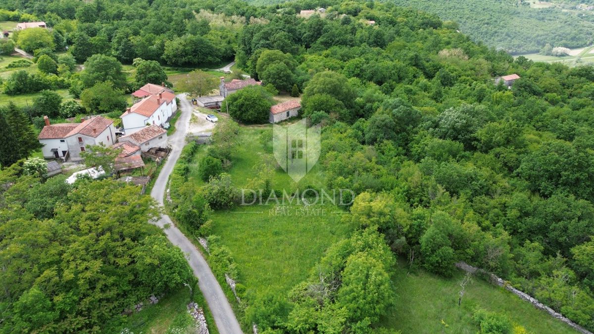 Istria Labin, Grande tenuta con 3 case in pietra