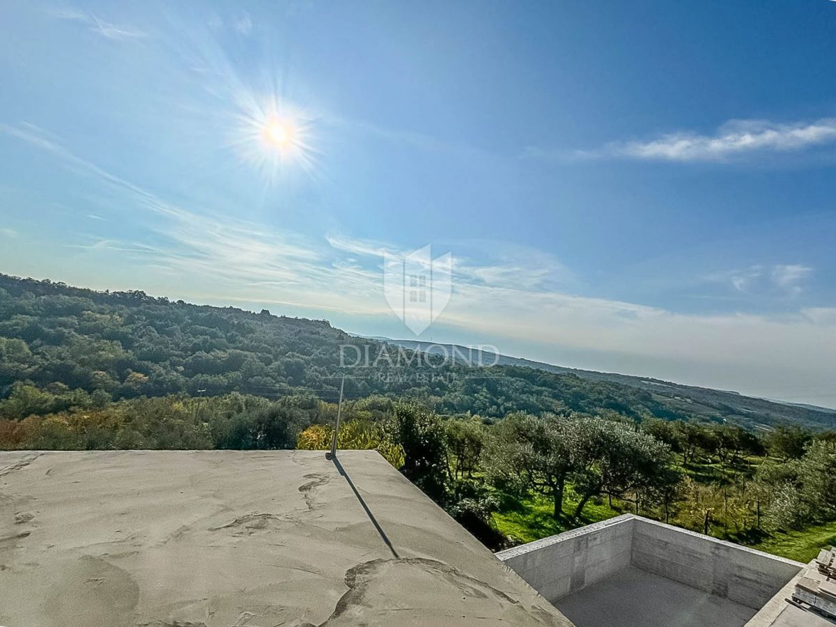Istria, Eccezionale villa con piscina e vista mare a Momiano!