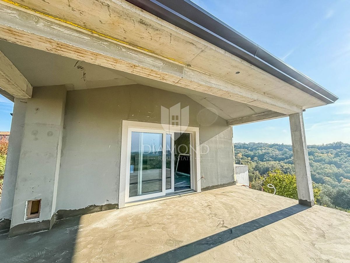 Istria, Eccezionale villa con piscina e vista mare a Momiano!