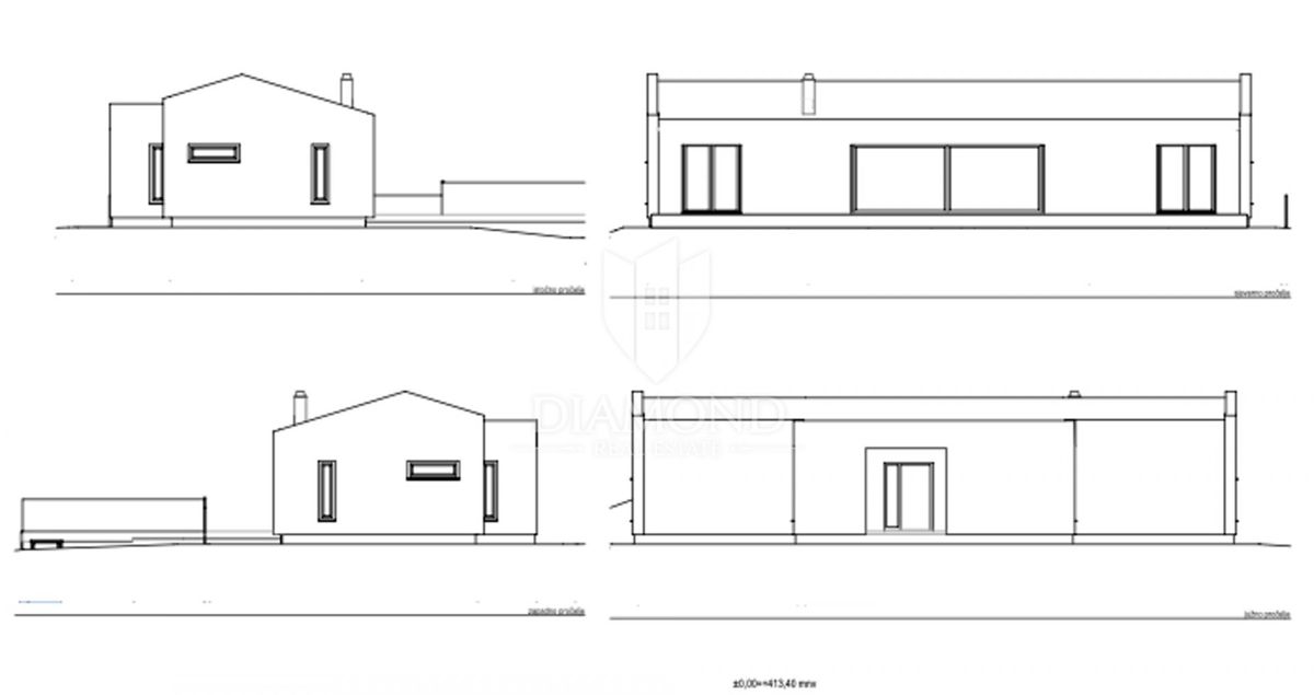 Žminj, terreno con progetto e permesso di costruzione!